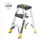 Gorilla Ladders 2.5 ft. Aluminum Step Ladder 9 ft. Reach Pro Dual Platform Compact, 300 lbs. Capacity Type IA Duty Rating GLN-3