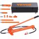 VEVOR 20 Ton Porta Power Hydraulic Jack Kit 44000 Lbs. Load Body Repair Tool with 4.6 ft. Oil Hose Carry Case for Automotive
