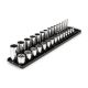 TEKTON 3/8 in. Drive 12-Point Socket Set with Rails (1/4 in.-1 in.) (30-Piece)