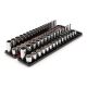 TEKTON 3/8 in. Drive 12-Point Socket Set with Rails (1/4 in.-1 in., 6 mm-24 mm) (68-Piece)