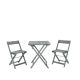 Linon Home Decor Rodger Gray 3 piece Square Table set