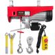 VEVOR 880 lbs. Electric Chain Hoist 850 Watt Electric Steel Wire Winch with 14 ft. Wired Remote Control for Garage Warehouse