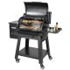 VEVOR Pellet Smoker 740 sq. in. Portable Wood Pellet Grill with Cart 8-In-1 BBQ Grill, Black