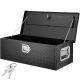 VEVOR 30 in. L x 13 in. W x 9.6 in. H Top Mount Truck Tool Box Aluminum Bar Tread Tool Box with 2 Key for Pick Up Truck, Black