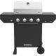 Nexgrill 4-Burner Propane Gas Grill in Black with Stainless Steel Main Lid
