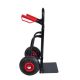 Runesay Black 330 lbs. Heavy Duty Mnual Truck with Double Handles Steel Trolley Moving Heavy Platform Truck with Rubber Wheels TRUC-OP-RRR