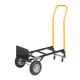 Runesay 330 lbs. Black Hand Truck Dual Purpose 2 Wheel Dolly Cart 4 Wheel Push Cart with Swivel Wheels Heavy-Duty Platform Cart TTRUCKKKO1