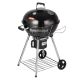 VEVOR 22 in. Kettle Charcoal Grill with Porcelain-Enameled Lid,Bowl,Slide Out Ash Catcher Thermometer Kettle Grill,Black