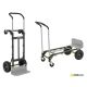 Gorilla 800 lbs. Capacity Convertible Steel Hand Truck, Wide Dual Mode Adjustable Height Handle, Simple/Safe Flatbed Conversion GH2-8