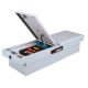 Crescent Jobox 71 in. White Steel Full Size Dual Gull Wing Lid Crossover Truck Tool Box with Pushbutton Gear-Lock