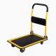 Miscool Anky 660 lbs. Capacity Platform Truck Hand Flatbed Cart Dolly Folding Moving Push Heavy-Duty Rolling Cantilever Cart JPHC-660C-YL