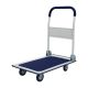 Miscool Anky 660 lbs. Capacity Platform Truck Hand Flatbed Dolly Folding Moving Push Heavy-Duty Rolling Cantilever Cart in Blue JPHC-660C-BU