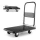 ANGELES HOME 440 lb. Folding Push Cart Dolly with Swivel Wheels and Non-Slip Loading Area 108CKTH035BK