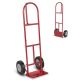 ANGELES HOME 660 lbs. Capacity Hand Truck P-Handle Sack Truck with 10 in. Wheels and Foldable Load Area-Red 108CKTH050RE