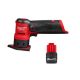 Milwaukee M12 FUEL 12-Volt Lithium-Ion Brushless Cordless Orbital Detail Sander with M12 High Output 2.5 Ah Battery Pack