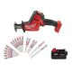 Milwaukee M18 FUEL 18-Volt Lithium-Ion Brushless Cordless HACKZALL Reciprocating Saw with 5.0Ah Battery & Sawzall Blade Set