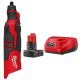 Milwaukee M12 12V Lithium-Ion Cordless Brushless Rotary Tool with (1) 4.0 Ah Battery Pack and Charger Starter Kit