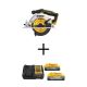 DEWALT 20V MAX Lithium-Ion Cordless Brushless 6-1/2 in. Sidewinder Style Circular Saw with 5Ah and 1.7Ah Batteries and Charger