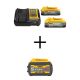 DEWALT Powerstack 20V Lithium-Ion 5.0 Ah and 1.7 Ah Batteries, FLEXVOLT 20V/60V MAX Lithium-Ion 6.0Ah Battery and Charger