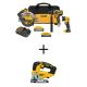 DEWALT 20V MAX Lithium-Ion Cordless 3-Tool Combo Kit and Brushless Jigsaw with 5.0 Ah Battery and 1.7 Ah Battery
