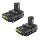 RYOBI ONE+ 18V Lithium-Ion 2.0 Ah Compact Battery (2-Pack)