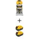 DEWALT 20V MAX Lithium-Ion Cordless Brushless Fixed Base Compact Router with (2) 20V MAX Premium 5.0 Ah Battery-Packs
