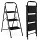 ANGELES HOME 3-Step Ladder, Reach Height 9 ft. 330 lbs. Load Capacity Type IA Duty Rating with Wide Anti-Slip Pedal 10TJ8KY7DK