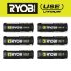 RYOBI USB Lithium 2.0 Ah Lithium Rechargeable Batteries (6-Pack)