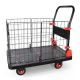 Tidoin 660 lbs. Foldable Platform Push Hand Truck Basket Cage Cart Industrial Use Cart COSI-YDW1-011