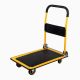 Tidoin 330 lbs. Heavy-Duty Folding Platform Truck Hand Flatbed Cart Dolly Rolling Cart Industrial Use Cart in Yellow COSI-YDW1-094