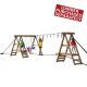 Ninja Power The Ninja Platform Gold KT 50041 is the ultimate adventure for aspiring ninjas - 10 activities & 24 sq. ft. of play deck