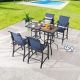 Patio Festival 6-Piece Metal Bar Height Outdoor Dining Set