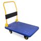 Wildaven 1100 lb. Capacity 4-Wheel Steel Standard Duty Platform Truck in Blue BAHWJD1601