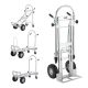 VEVOR 4-in-1 Aluminum Folding 1000 lbs. Capacity Hand Truck with Rubber Wheels Heavy-Duty Industrial Collapsible Cart DGNSTHC1000B0NYPXV0