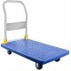 Tatayosi 1320 lbs. Weight Capacity Platform Truck with and 360 -Degree Swivel Wheels, Foldable Push Hand Cart in Blue P-DJ-47861
