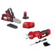 Milwaukee M12 12V Cordless Brushless Pruner Shears with M12 Pruning Saw HATCHET, 4.0 Ah Battery, Charger