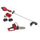 Milwaukee M18 FUEL 18V Brushless Cordless 17 in. Dual Battery Straight Shaft String Trimmer w/Pruning Saw, (2) Battery, Charger