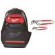 Milwaukee 6 in. and 10 in. Jobsite Backpack with Straight-Jaw Pliers Set (2-Piece)