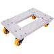 Amucolo 800 lbs. Capacity Heavy-Duty Aluminum Movers Dolly Furniture Dolly Trolley Cart, TPU Casters with Brake Option Yead-CYD0-I3P