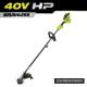 RYOBI 40V HP Brushless 16 in. Attachment Capable Cordless Battery Carbon Fiber Shaft String Trimmer (Tool Only)