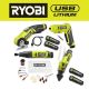 RYOBI USB Lithium 4Tool Combo Kit w/Screwdriver, Glue Pen, Rotary Tool, Power Cutter, Batteries, Charger &(2) 3.0 Ah Batteries