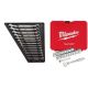 Milwaukee Combination Metric Wrench Mechanics Tool Set with 1/4 in. Drive SAE/Metric Ratchet/Socket Mechanics Tool Set (40-Piece)