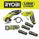 RYOBI USB Lithium 3-Tool Combo Kit w/ Flashlight, Screwdriver, Cutter, (2) Batteries, Charger & USB Lithium 3Ah Battery (2Pk)