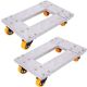 Tatayosi 800 lbs. Heavy-Duty Furniture Movers Dolly Trolley Cart with 3 in. TPU Professional Casters (2-Pieces) P-DJ-77454