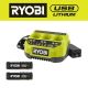 RYOBI USB Lithium Starter Kit with (2) 2.0 Ah Batteries and 3-Port Charger