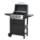 Cesicia 3-Burner Propane Gas Grill Aluminium in Black with Cover