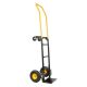 Miscool Anky 330 lbs. Capacity 2 in 1 Convertible Hand Truck and Dolly with 8.6 in. Pneumatic Wheels, Black with Yellow Handle LHCHD109388