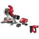 Milwaukee M18 FUEL 18V 10 in. Lithium-Ion Brushless Cordless Dual Bevel Sliding Compound Miter Saw Kit & M18 FUEL 18GA Brad Nailer