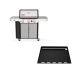 Weber Genesis S-335 3-Burner Liquid Propane Gas Grill in Stainless Steel with Full Size Griddle Insert
