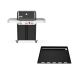 Weber Genesis E-325 3-Burner Liquid Propane Gas Grill in Black with Full Size Griddle Insert